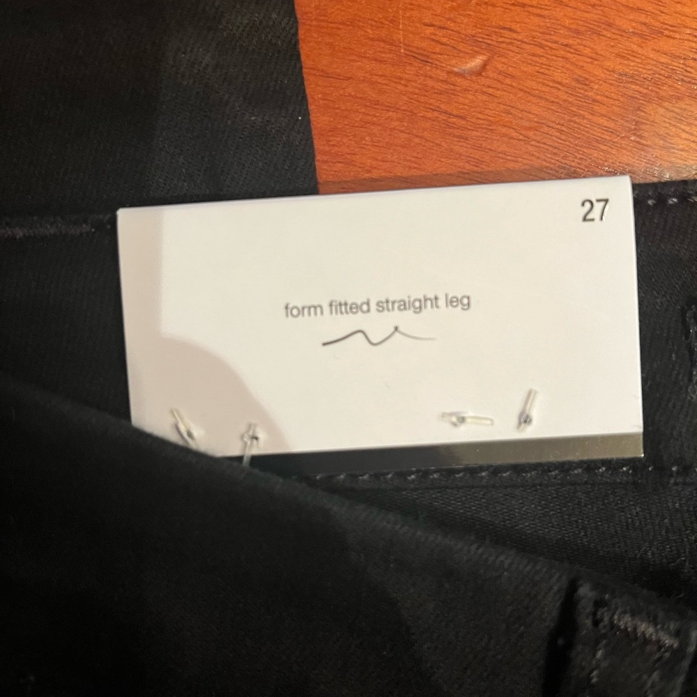 7 of all mankind kimmie black straight leg